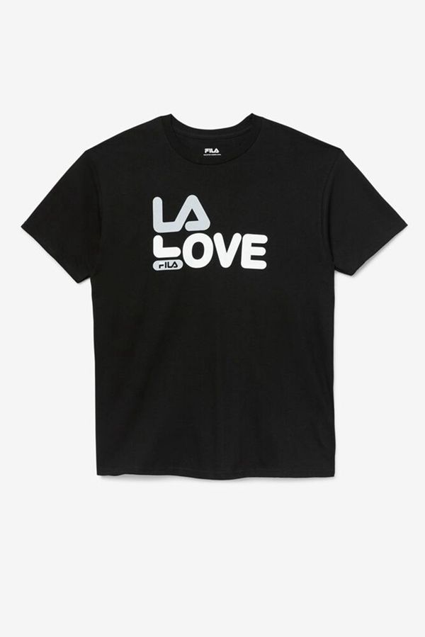 Camisetas Manga Corta Fila Hombre Negras - La Love - España 492831FNJ